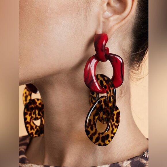 Cheetah earrings N1285 - Picture 1 of 4